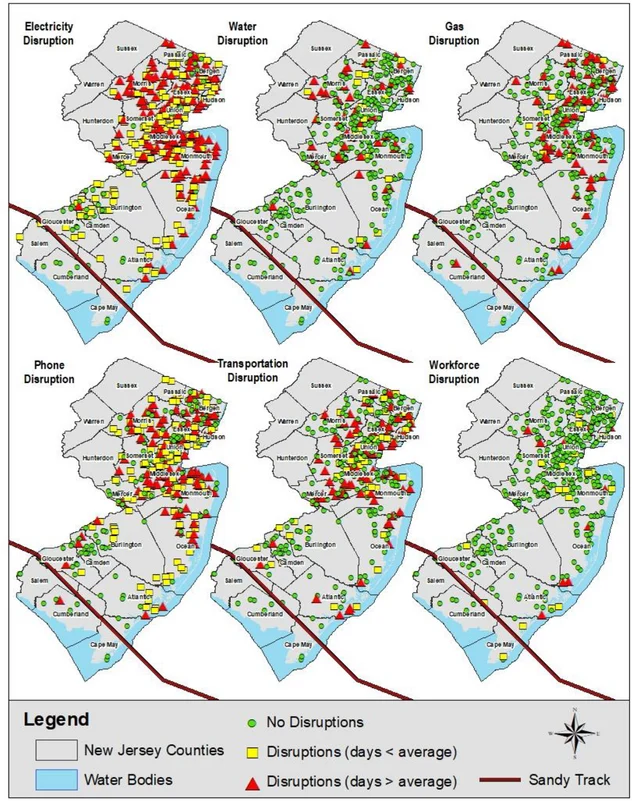 geographic information systems gis visualization of infrastructure disruptions